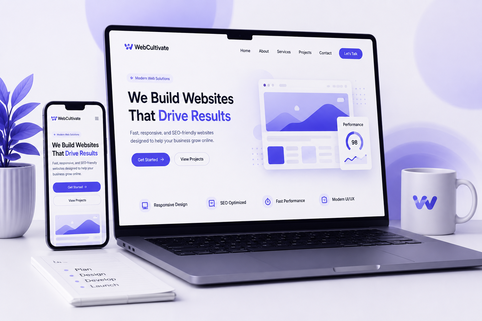 Website development services — fast, responsive, SEO-friendly websites and web apps